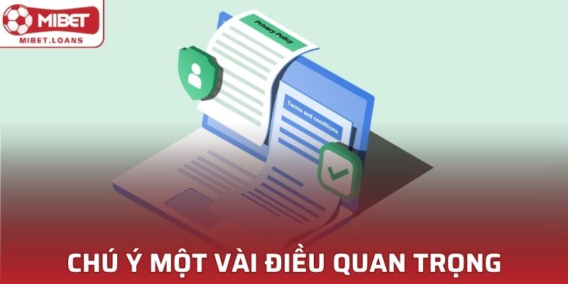 Chú ý một vài điều quan trọng khi nạp tiền MIBET