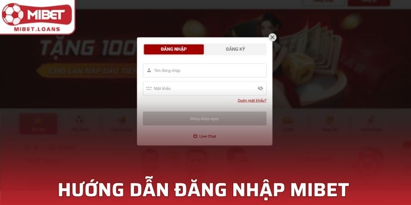 Điền chính xác mật khẩu đăng nhập MIBET